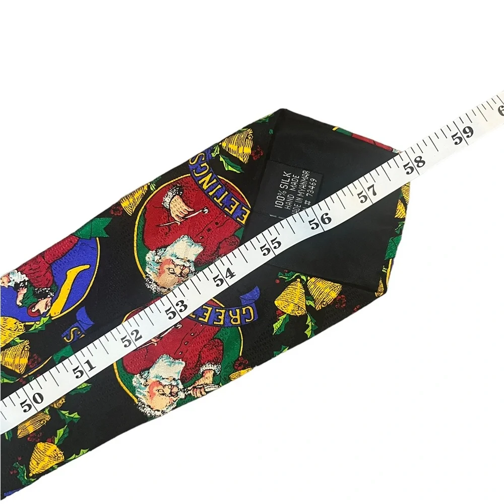Addiction 100% Silk Vintage Style Santa Christmas Tie